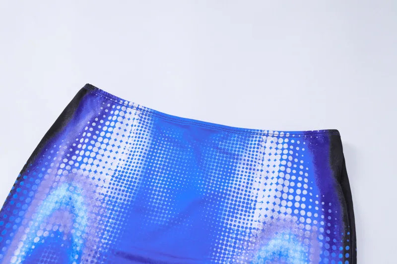 Women's Summer Two Piece Set Short Sleeve Crop Top and Mini Skirt Matching Outfit Casual Chic Lounge Wear