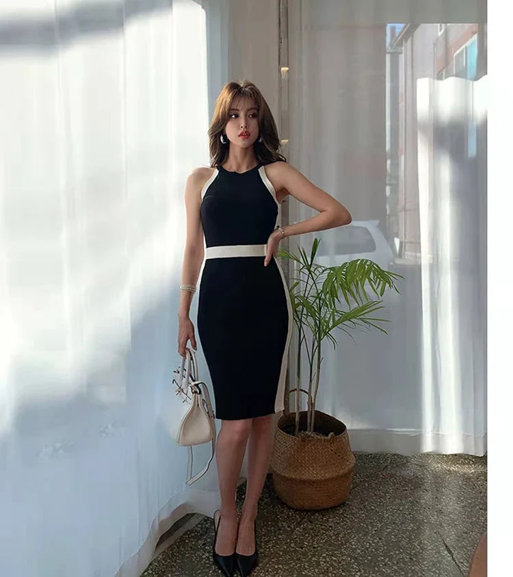 Womens Summer Bodycon Maxi Dress Sleeveless Bandage Knit