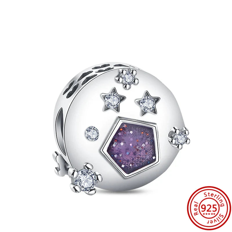 Fit Pantaro Peacock Cake Teeth Butterfly Crown S925 Silver Charms Beads Fine Jewelry for Women Gift