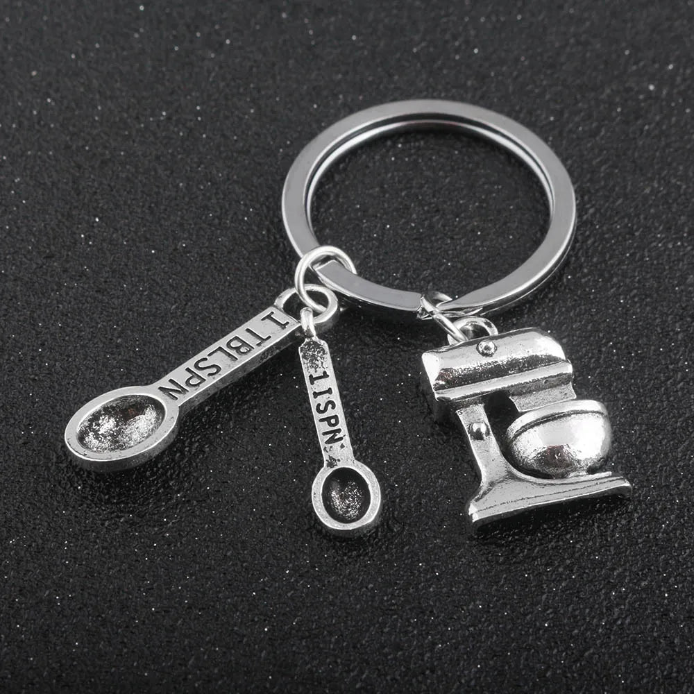 Dad's Hand Tools Keychain Pendant Gift for Father's Day Unique Keyring Jewelry for Men