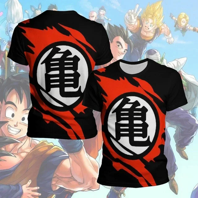 Dragon Ball Wukong 3D Printed Breathable Quick Dry Sports T-Shirt for Parents and Children