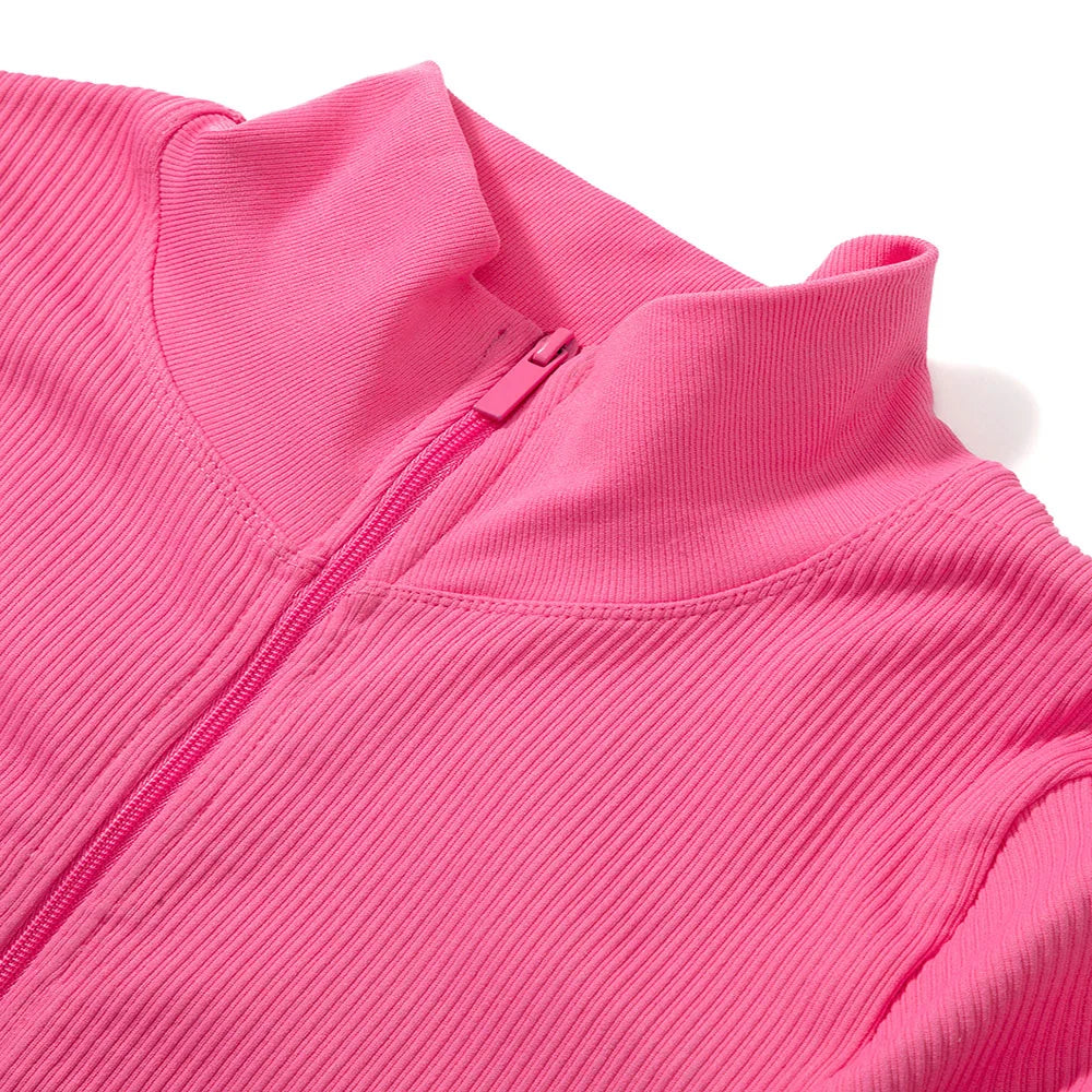 Bodycon Slim Fit Zipper Jumpsuit for Women Casual Brown Fitness Romper Streetwear Playsuit Overall