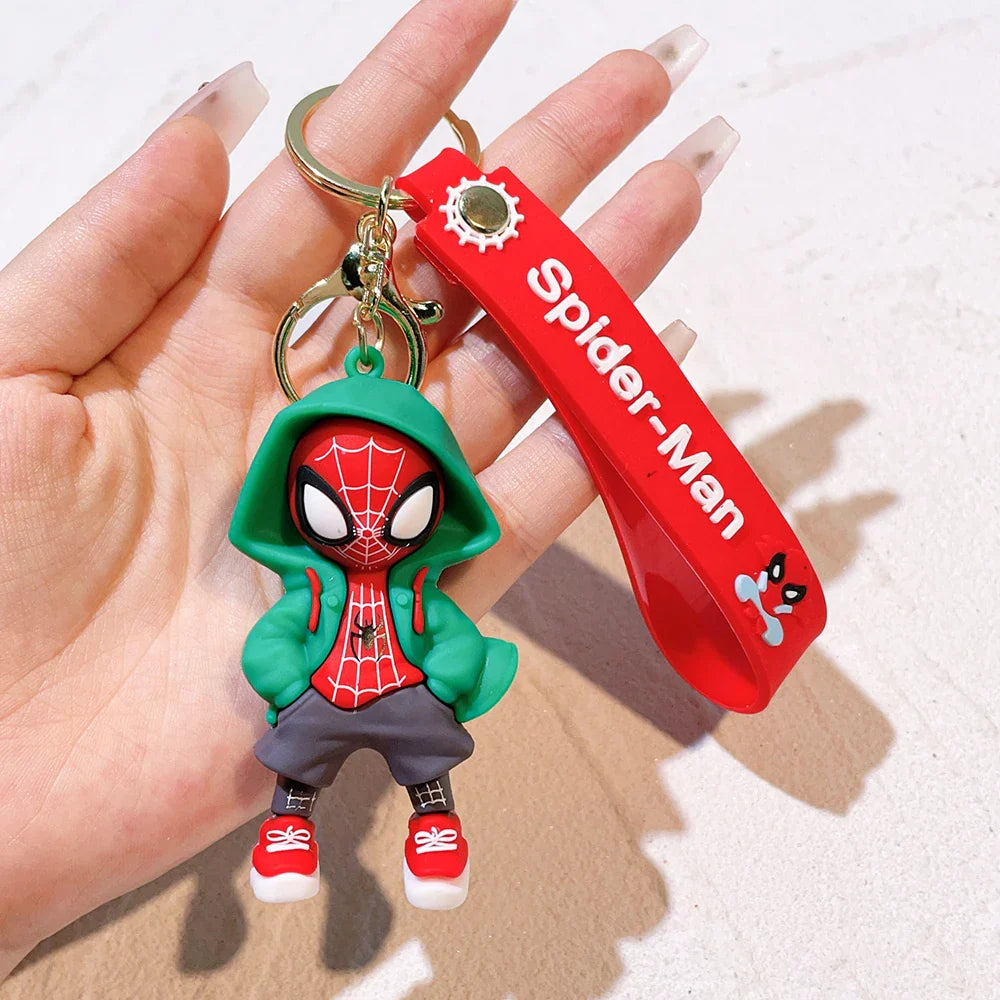Spider-Man Keychain Cartoon Comics Pendant Jewelry Gift for Friends
