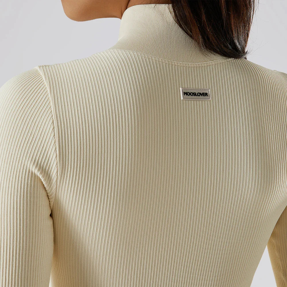 Women's Bodycon Jumpsuit Casual Fitness Rompers with Zipper Slim Fit Bodysuit Streetwear Activewear for Autumn and Winter