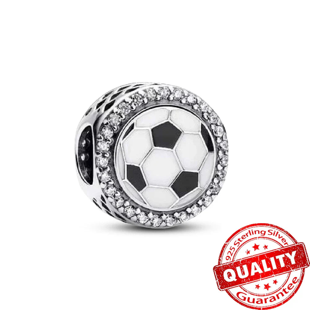 925 Sterling Silver Coral Seahorse and Lotus Fish Pendant for DIY Bracelet and Necklace Crafting