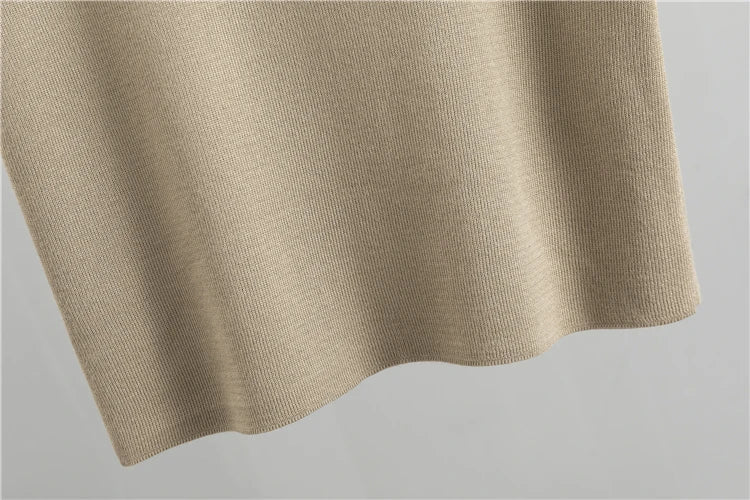 Women's 3 Piece Knitted Tracksuit Set with Cardigan, Vest and Wide Leg Pants