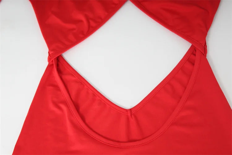 Hollow Out Backless Bodycon Dress For Women Clubwear