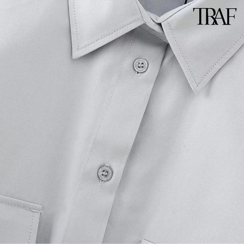 Women's Casual Streetwear Single Breasted Flip Lapel Shirt Solid Color Comfortable Commuter Top