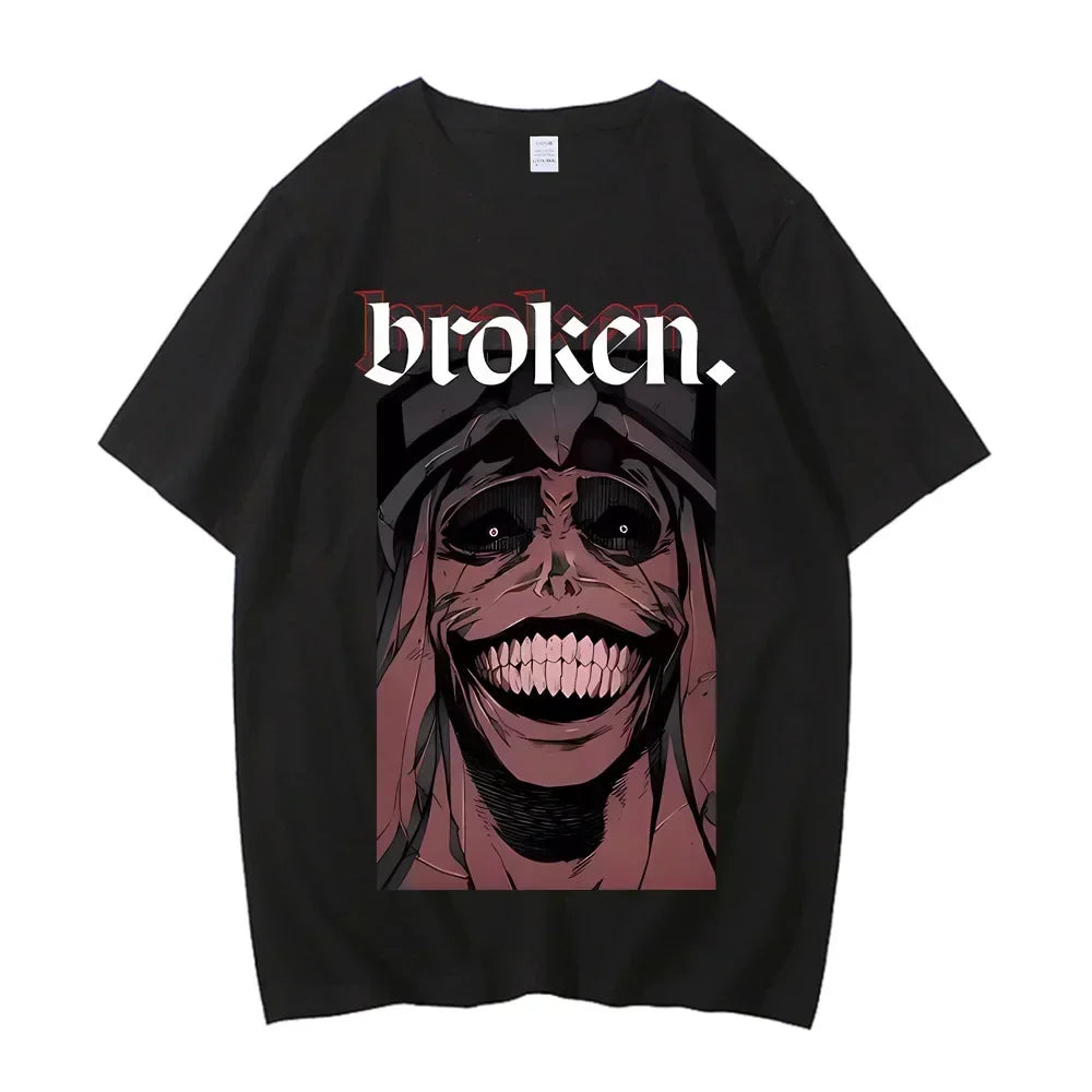 Sung Jinwoo Solo Leveling Anime Graphic T Shirt for Men and Women High Quality Cotton Short Sleeve Streetwear Tee