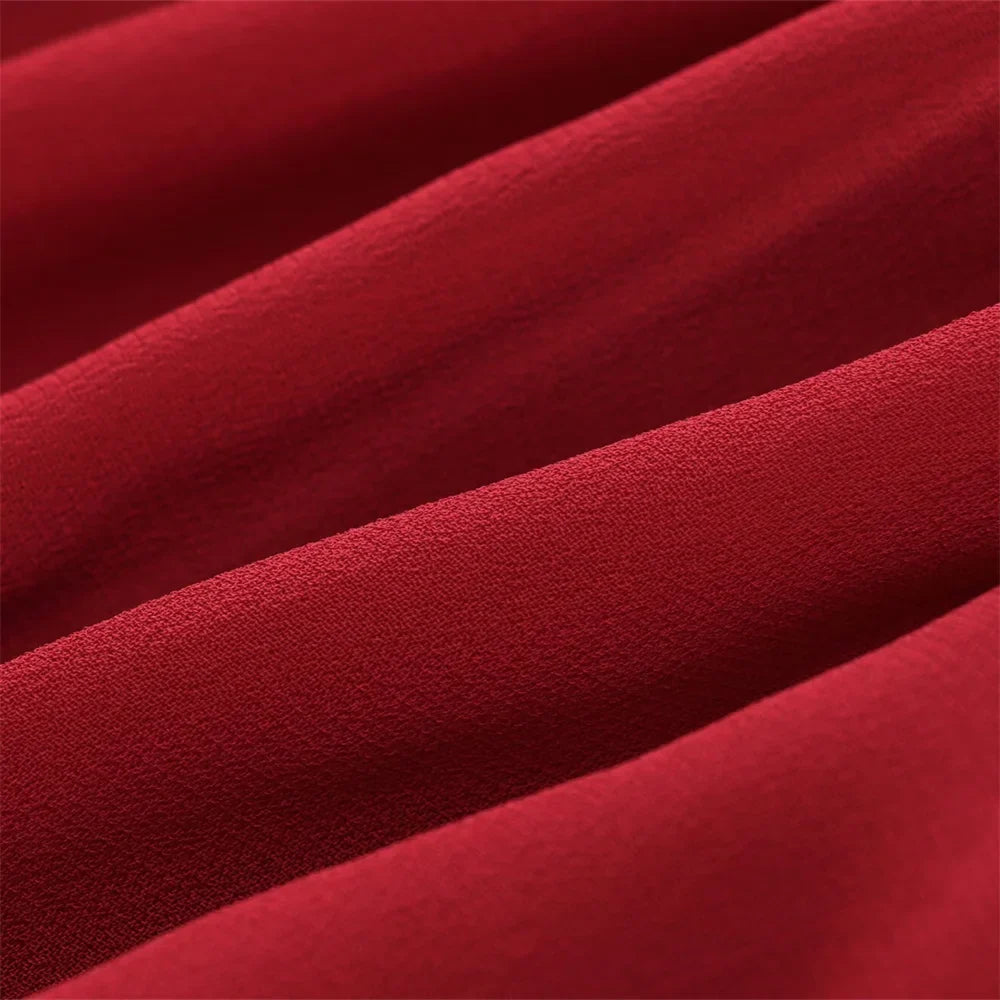 Women's Casual Long Sleeve Bow Tie Shirt Retro Loose Fit Solid Color Spring Top