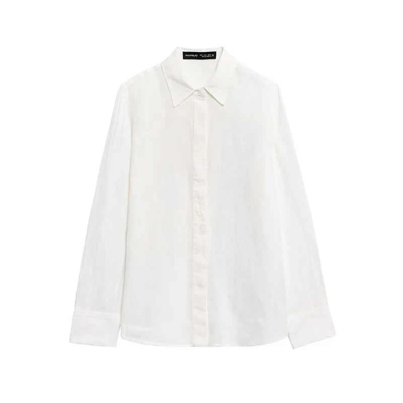 Wide Leg Pants Set for Women Casual Two Piece Outfit with Long Sleeve Shirt and Top