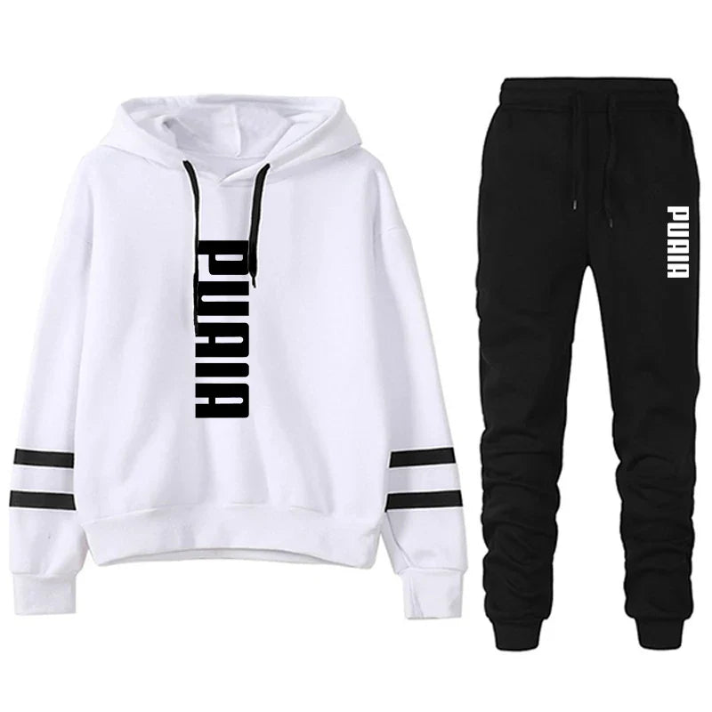 Autumn Winter Women's Casual Hooded Sweatshirt Comfortable Jogging Top for Outdoor Activities