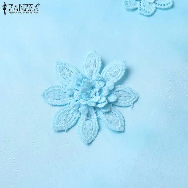 Elegant Korean Flower Bow Sleeveless Mini Dress For Women