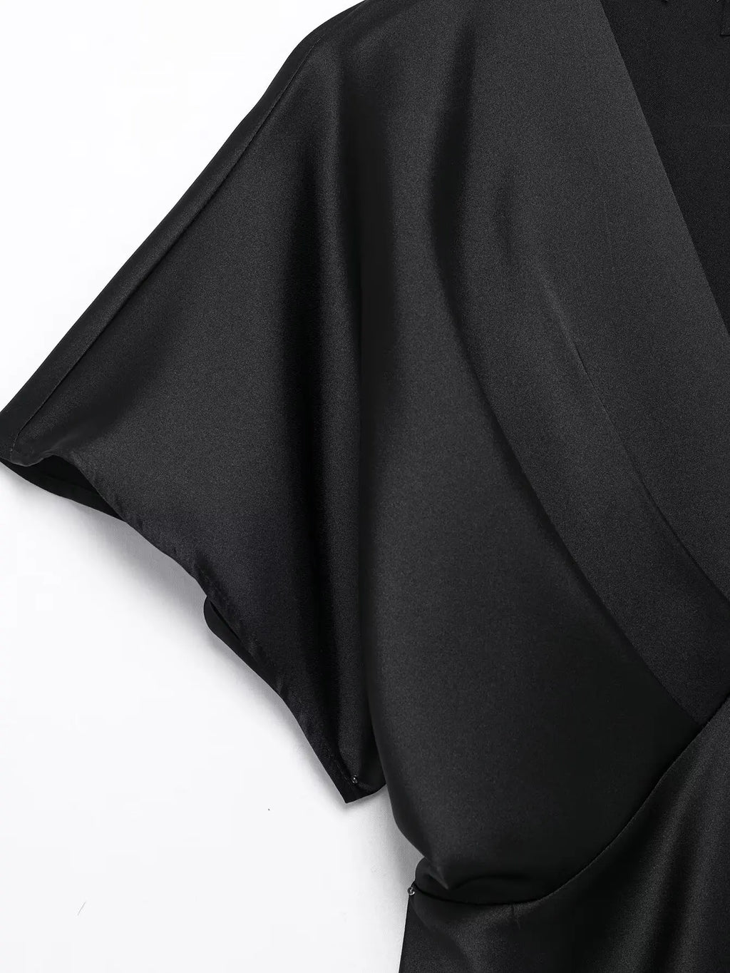 Satin V Neck Long Dress For Women Elegant Party Gown