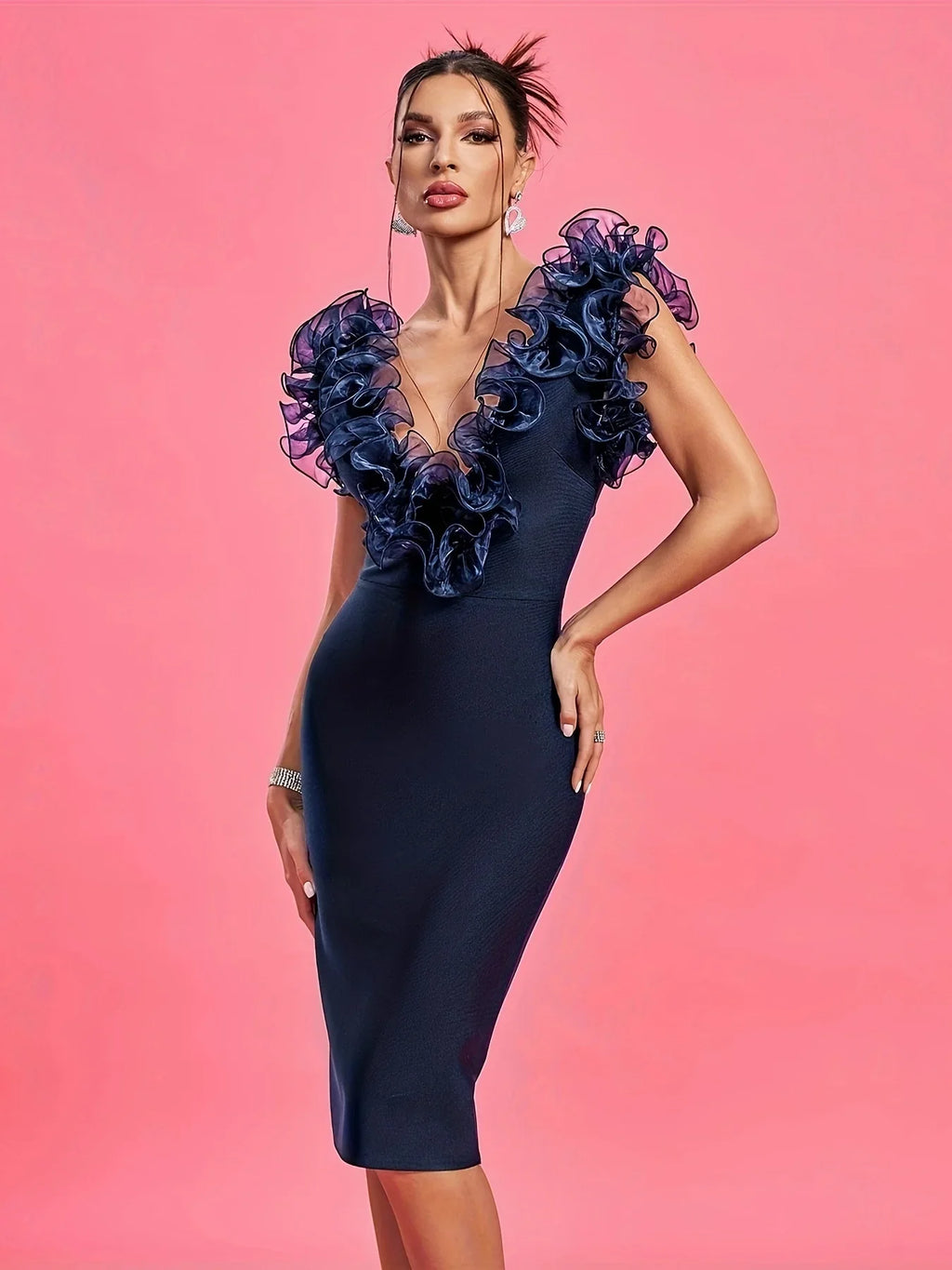 Bandage Dress Women Bodycon Party Evening Clubwear