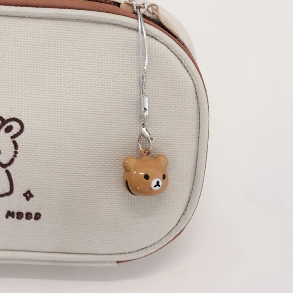 Kawaii Rilakkuma Brown Bear Backpack Pendant Charm Keychain Decor for Students and Girls Gift