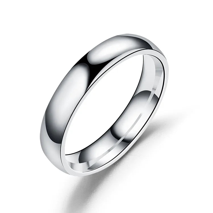 6mm Titanium Wedding Ring Set for Men and Women High Polished Stainless Steel Couple Jewelry Gifts