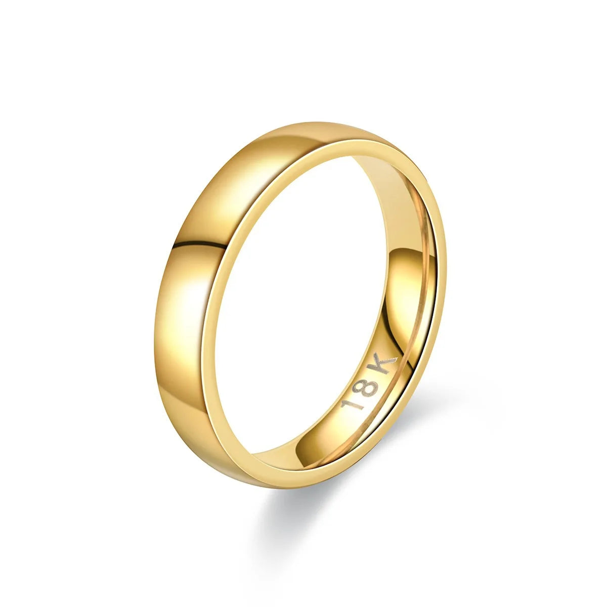 Gold Plated Couple's Wedding Ring Simple Fashion Engagement Ring for Women