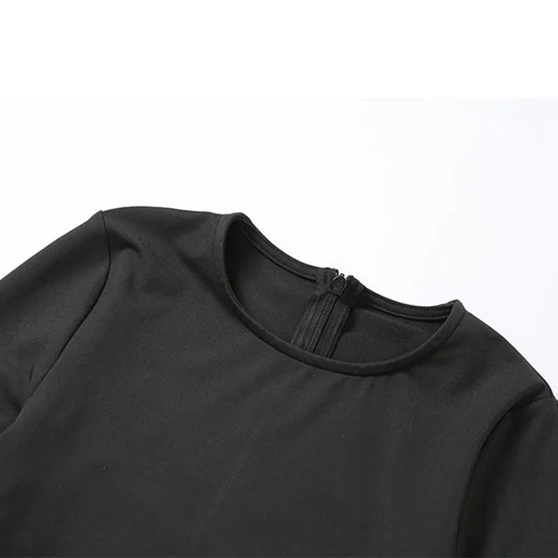 Sexy Women Thermal Jumpsuit Slim Fit Skinny Long Sleeve O-Neck Zipper Romper for Autumn Winter Fitness Yoga and Sports