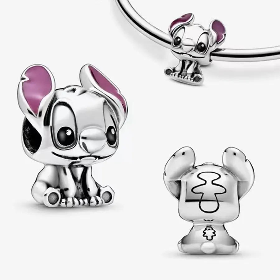 925 Sterling Silver Disney Pendant Beads for DIY Bracelets Perfect Women's Fashion Gift