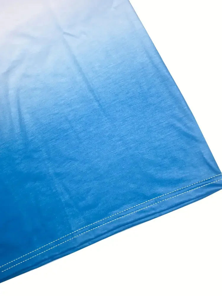 Letter Print Crew Neck Short Sleeve Dress For Women