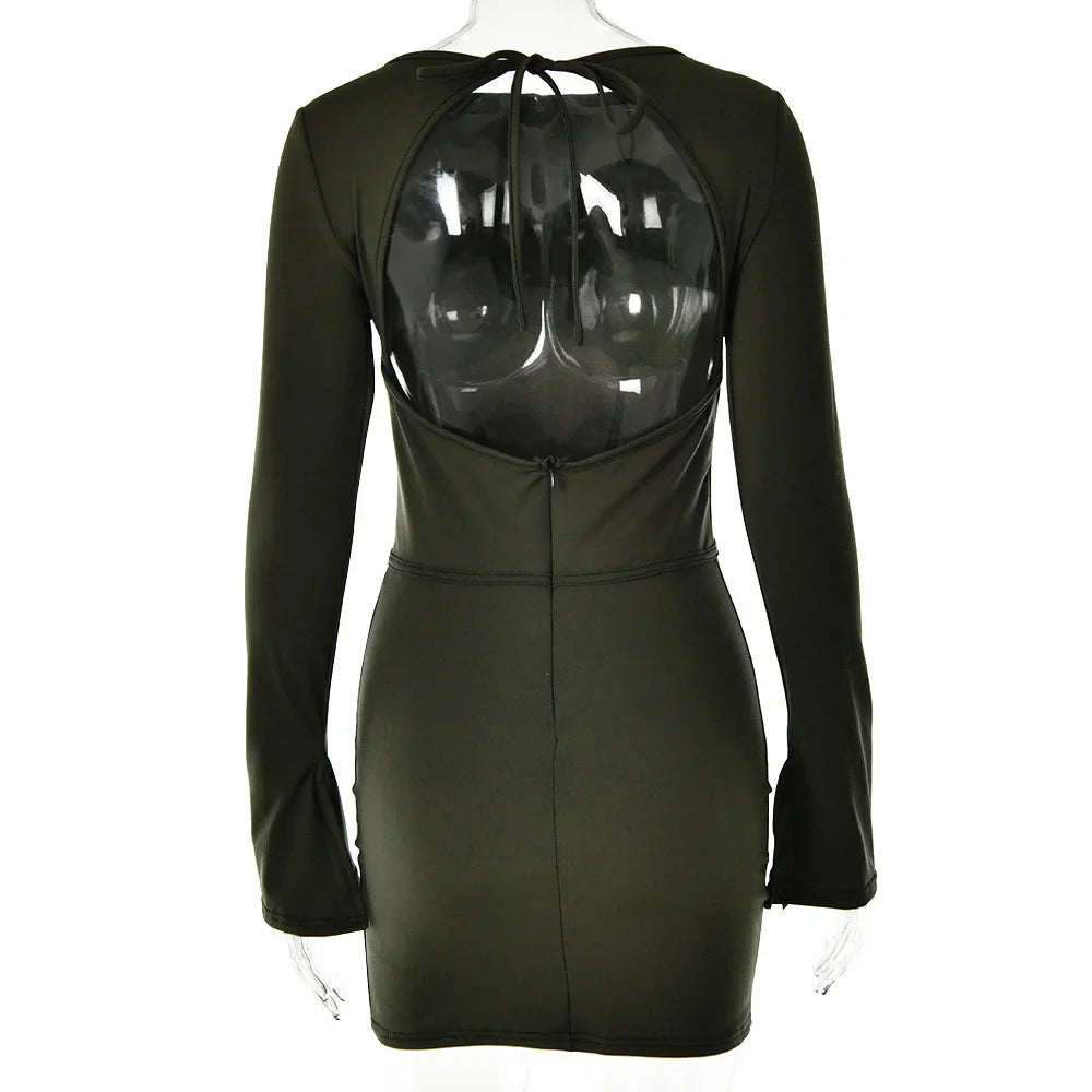 Backless Corset Bodycon Mini Dress For Women Party