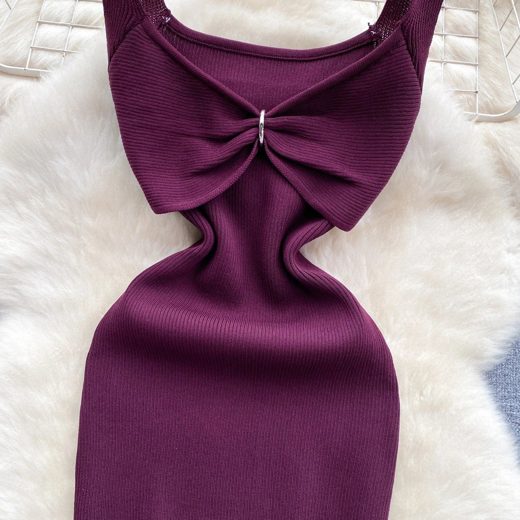 Wrap Dress Knitted Maxi With Pleated Detail And Bodycon Fit