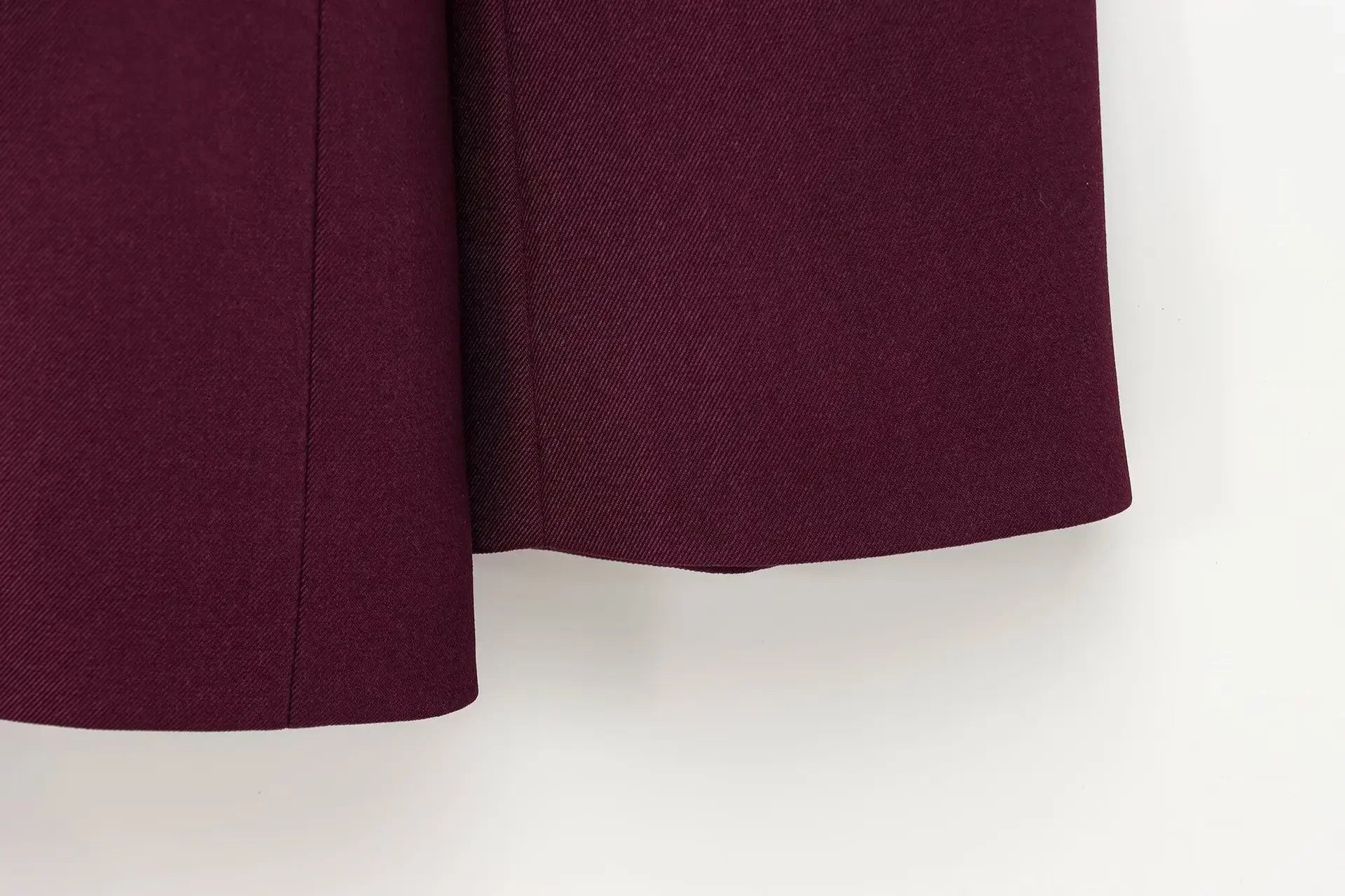 Women's Oversized Suit Jacket and High Waist Wide-Leg Trousers Set with Double-Breasted Top for Spring Fashion