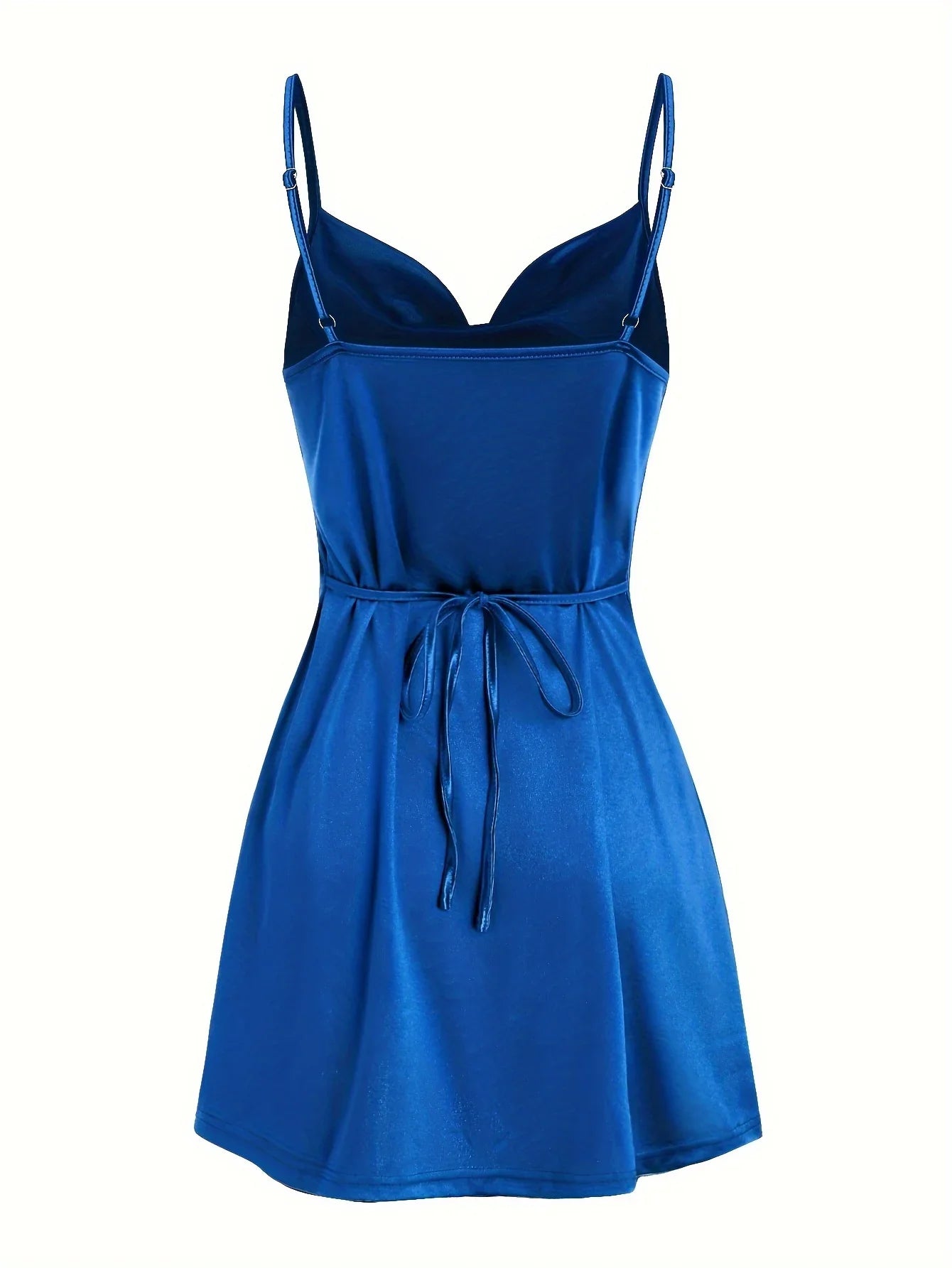 Elegant Satin Hip Suspender Dress For Women Evening Wear
