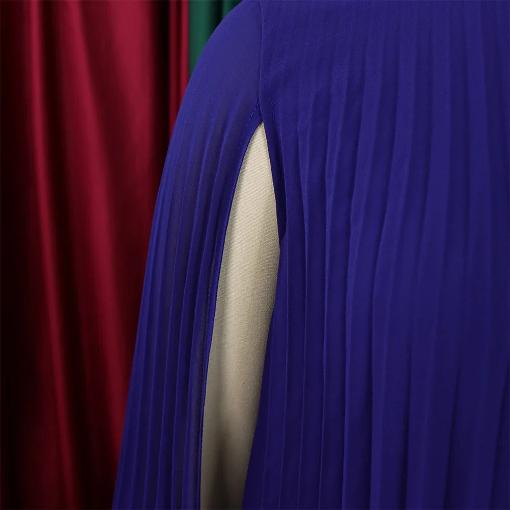 Elegant Chiffon Dress For Women Batwing Sleeve Knee Length