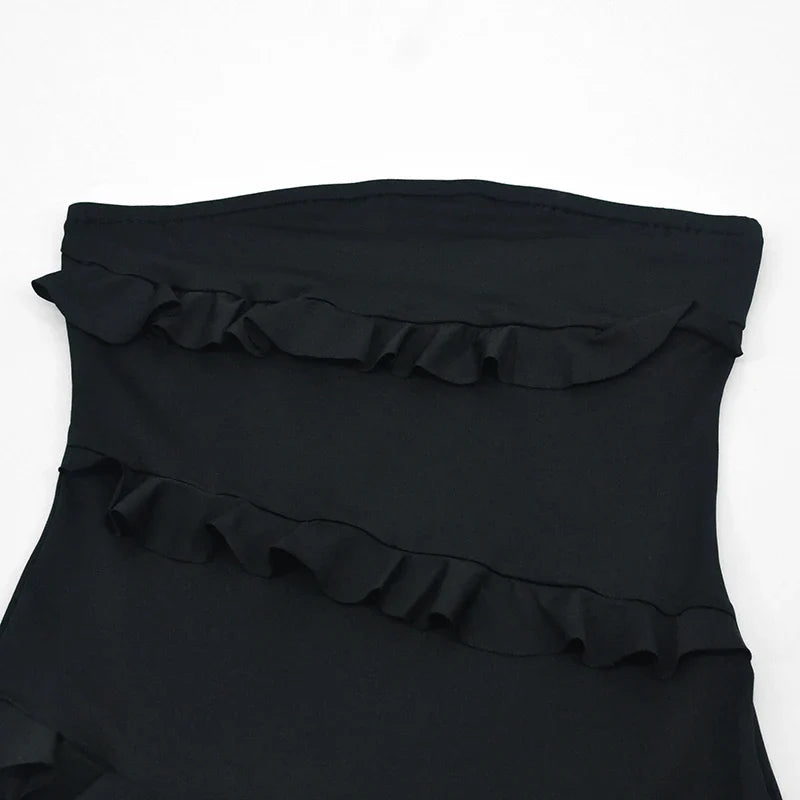 Strapless Mini Dress Off Shoulder A Line Party Dress