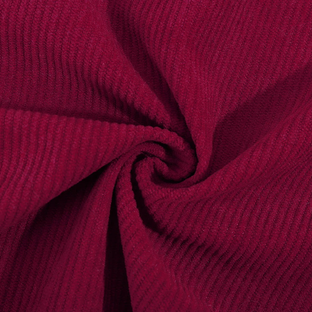 Corduroy Pinafore Dress Women Sleeveless Aline With Pockets