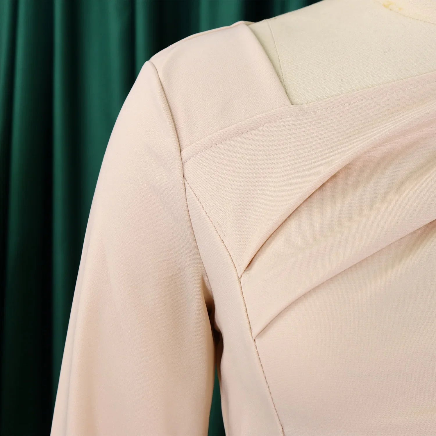 Professional Midi Office Dress for Women with Long Sleeves