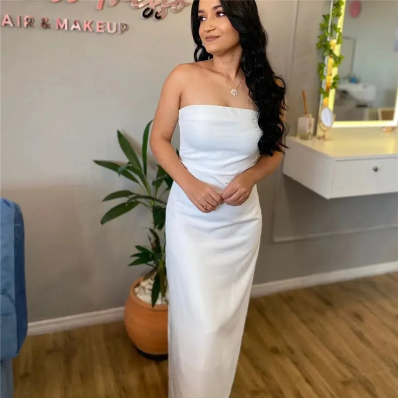 Women Off Shoulder Long Dress Ruched Bodycon Party Chic