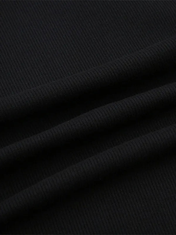 Solid Color Back Strap Waist Cinch Dress For Women Autumn