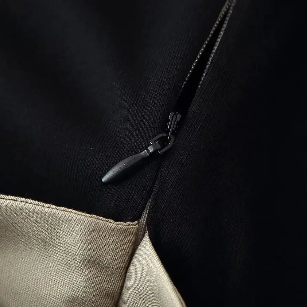 High Waist Pleated Dress With Belt Round Neck Sleeveless