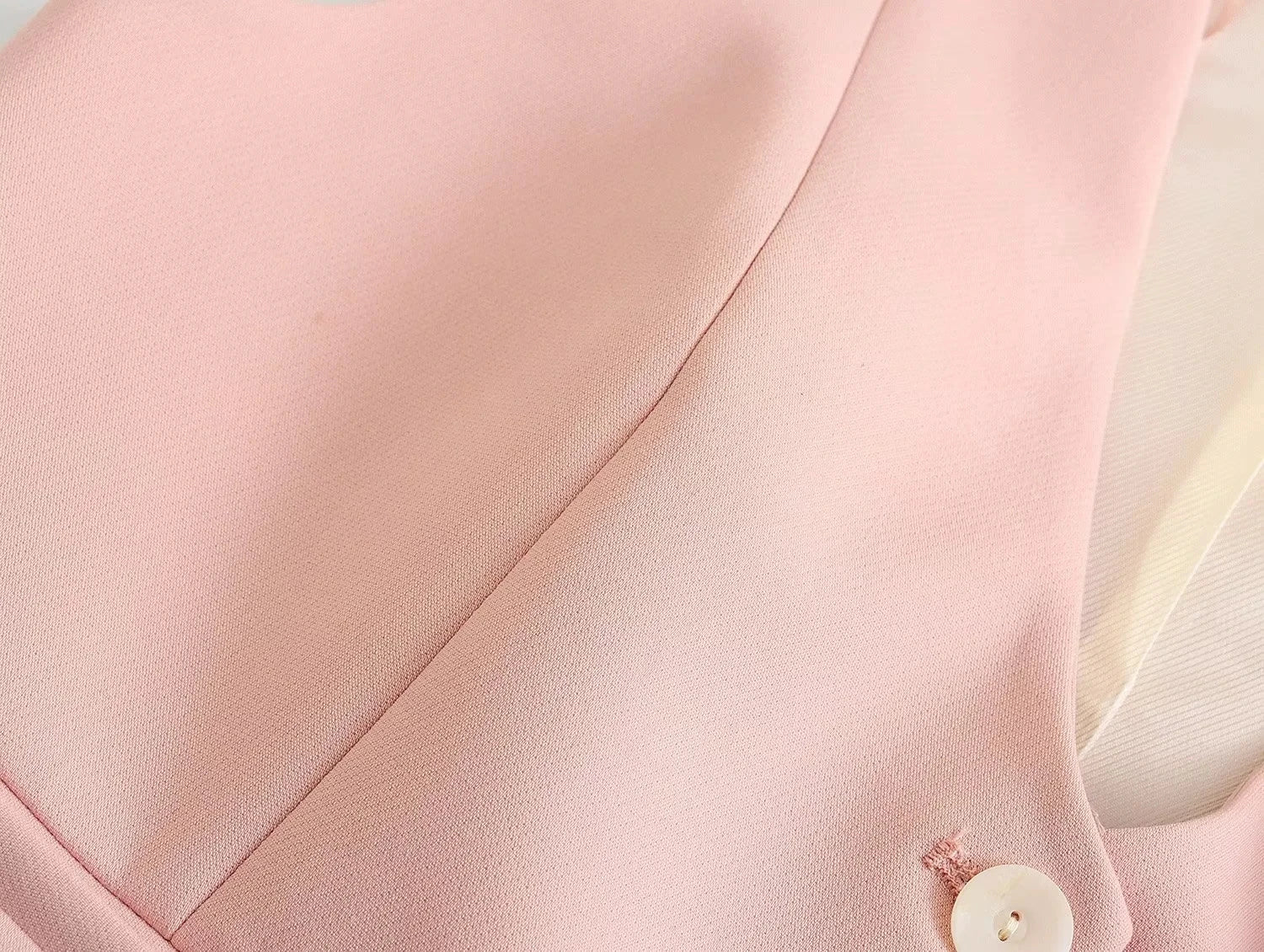 Casual Solid Color V Neck Sleeveless Single Breasted Vest With Elegant Mid Waist Wide Leg Pants Set