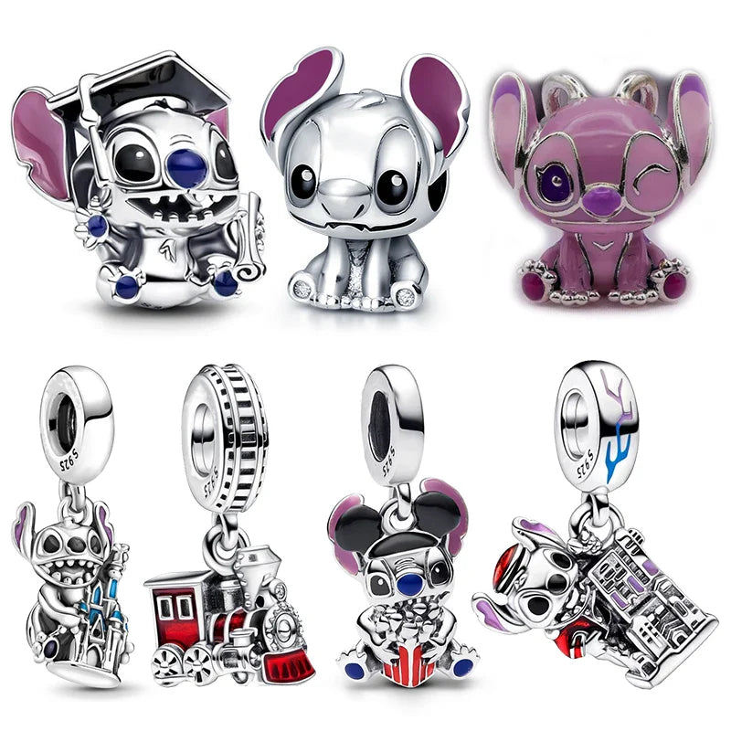 Stitch Shape Pendant Charm Beads for Bracelets and Necklaces, Luxury DIY Jewelry for Women, Perfect Party and Festival Gifts