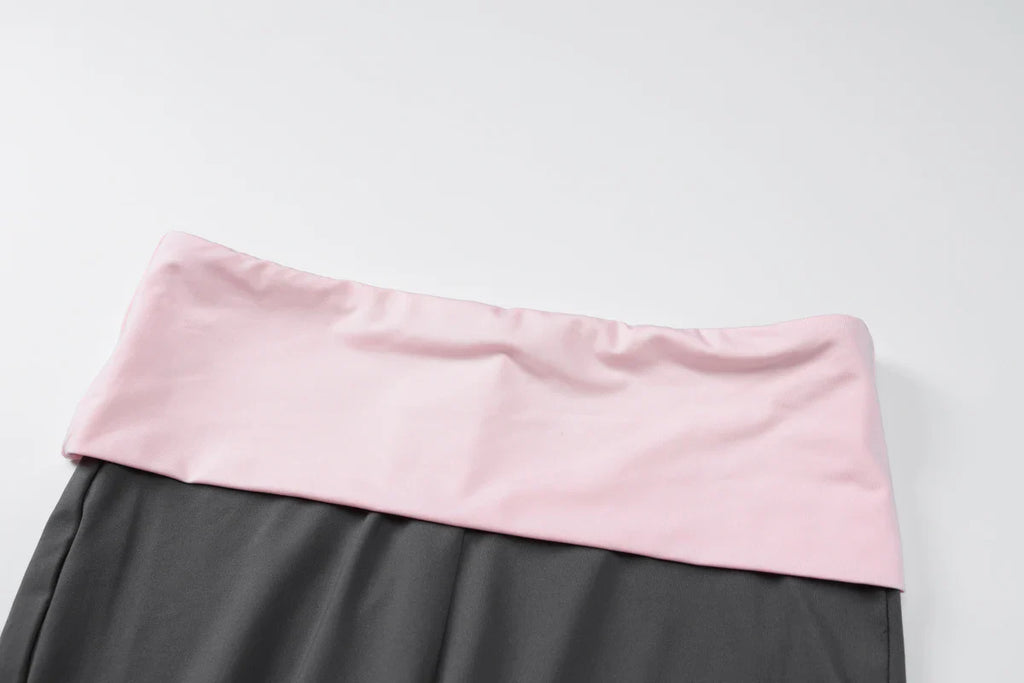 Women's Sexy Casual Two Piece Pants Set with Long Sleeve Letter Print Crop Top and Flare Pants for Streetwear Fashion