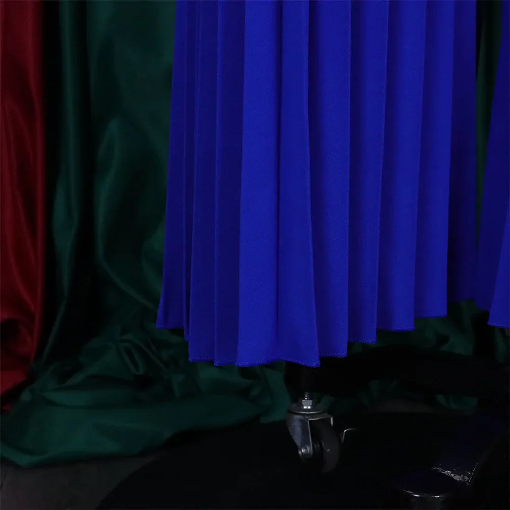 Elegant Two-Piece Women's Pants Set with O Neck Full Sleeve Blouse and High Waisted Wide Leg Trousers Fashionable Matching Outfit