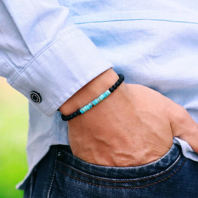 Minimalist 4mm Emperor Onyx Bead Bracelet for Meditation and Yoga Unisex Fashion Jewelry