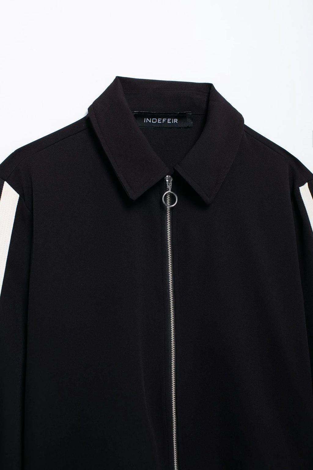 Women's Fashion Side Stripe Coat Pant Set with Long Sleeve Zipper Jacket and Elastic Waist Wide Leg Pants