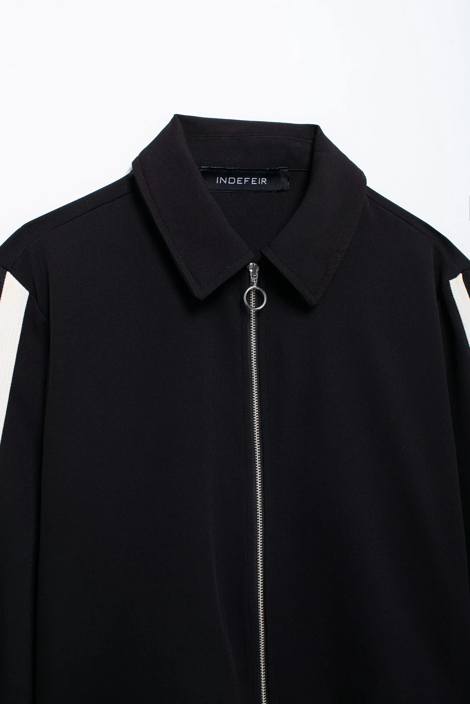 Women's Fashion Side Stripe Coat Pant Set with Long Sleeve Zipper Jacket and Elastic Waist Wide Leg Pants