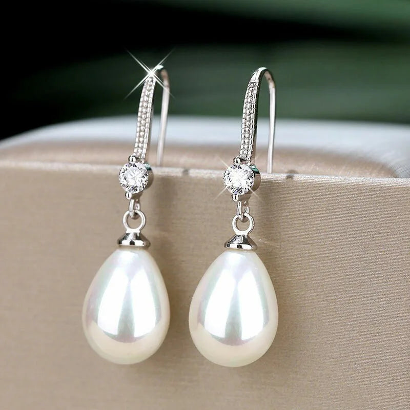 Women's Trendy Pearl Tassel Earrings Set for Outdoor Travel, Parties and Holiday Gifts