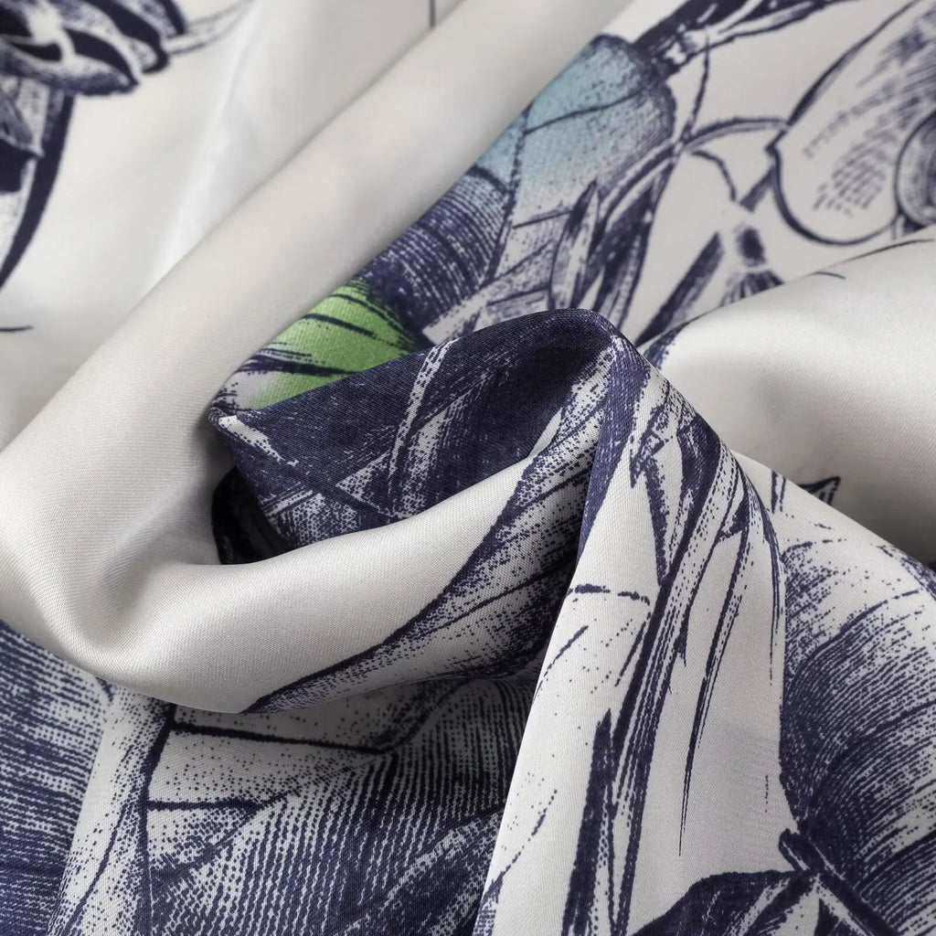 Women's Bow Tie Printed Blouse with Polo Collar Long Sleeve Single Breasted Vintage Loose Fit Elegant Shirt Top