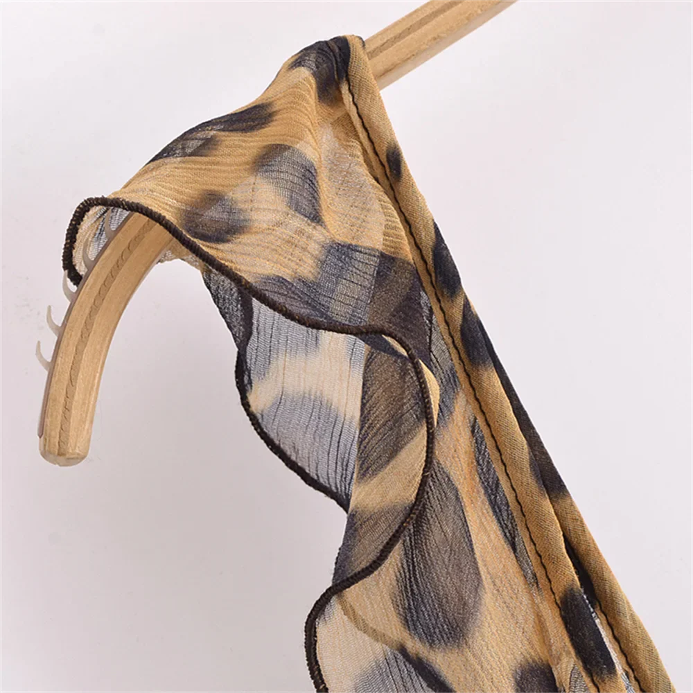 Leopard Print Layered Dress for Women Slim Fit Elegant