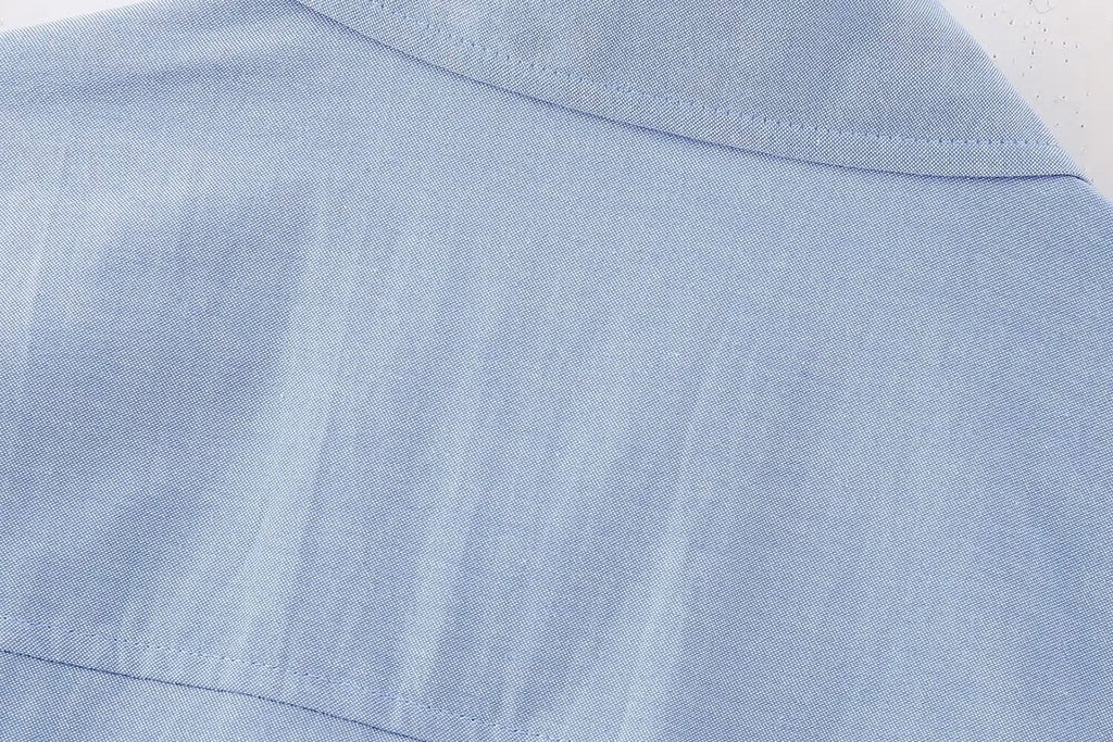 Elegant Patchwork Blouse for Women Long Sleeve Single Breasted Lapel Shirt Chic Short Top