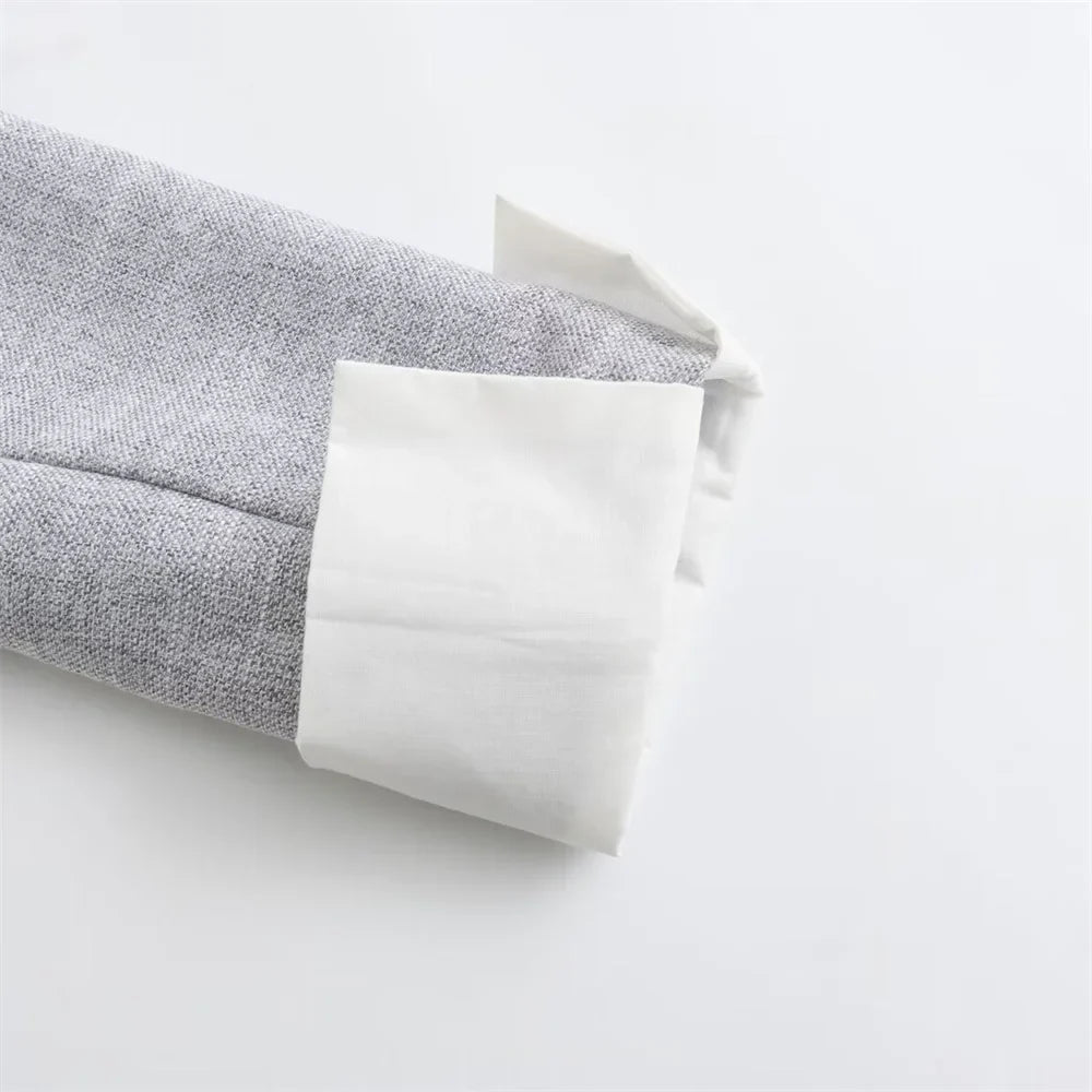 Womens Double Breasted Blazer And Trousers Two Piece Set