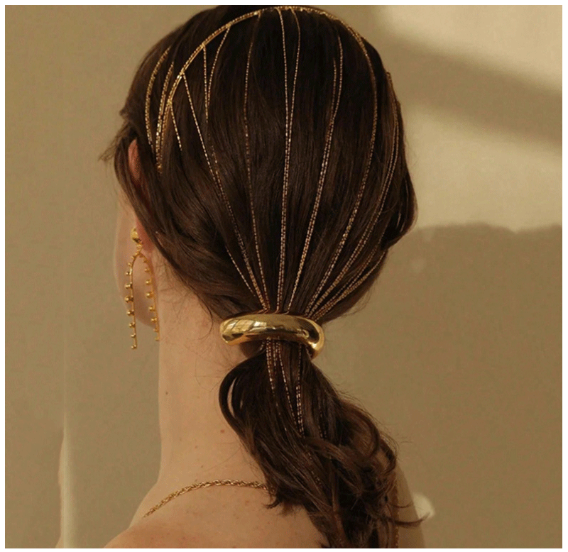 4pcs Elegant High Ponytail Hair Ties for Women Stylish Elastic Hair Accessories for Daily and Holiday Wear