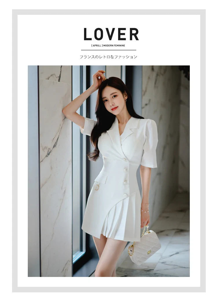 Women's Office Pencil Dress Short Sleeve Sheath Bodycon